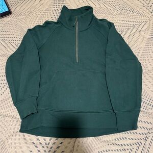 Lululemon Green 1/4 Zip Scuba Full Length